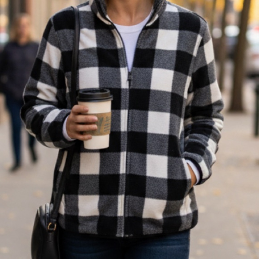 SALE 3️⃣for 1️⃣ Buffalo plaid fleece jacket Joe Fresh